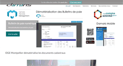Desktop Screenshot of damaris.fr